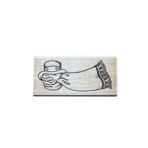 Penny Black Rubber Stamp To: From: Snowman Holiday‎ 1991 108E 3 X 1 1/2”